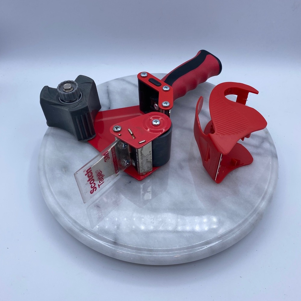 Scotch 3M H180 Tape Dispenser Red Industrial Pistol Grip Packing Tool with Extra